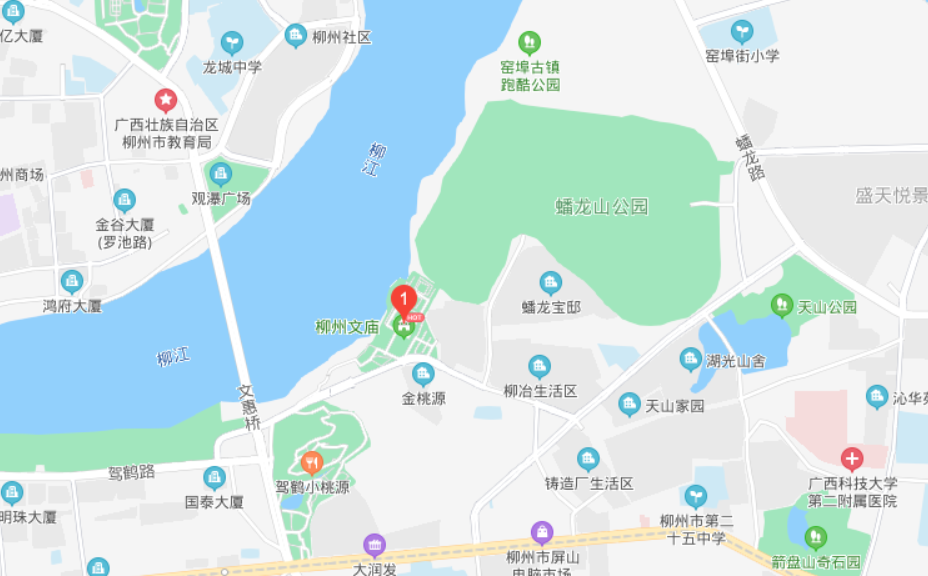 柳州文庙地图